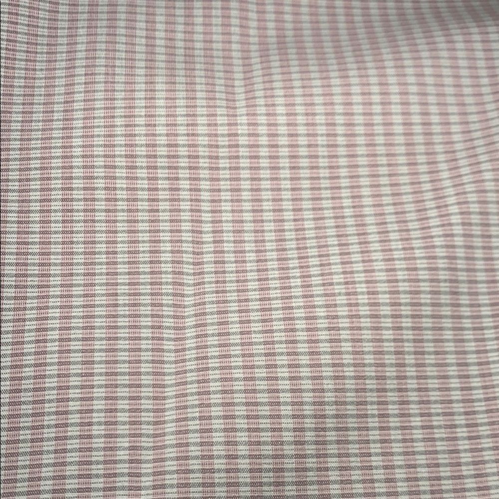 Kenneth Cole Reaction Dress Shirt Men's 17 32/33 Button-Up Pink Slim Fit Plaid - Picture 6 of 9